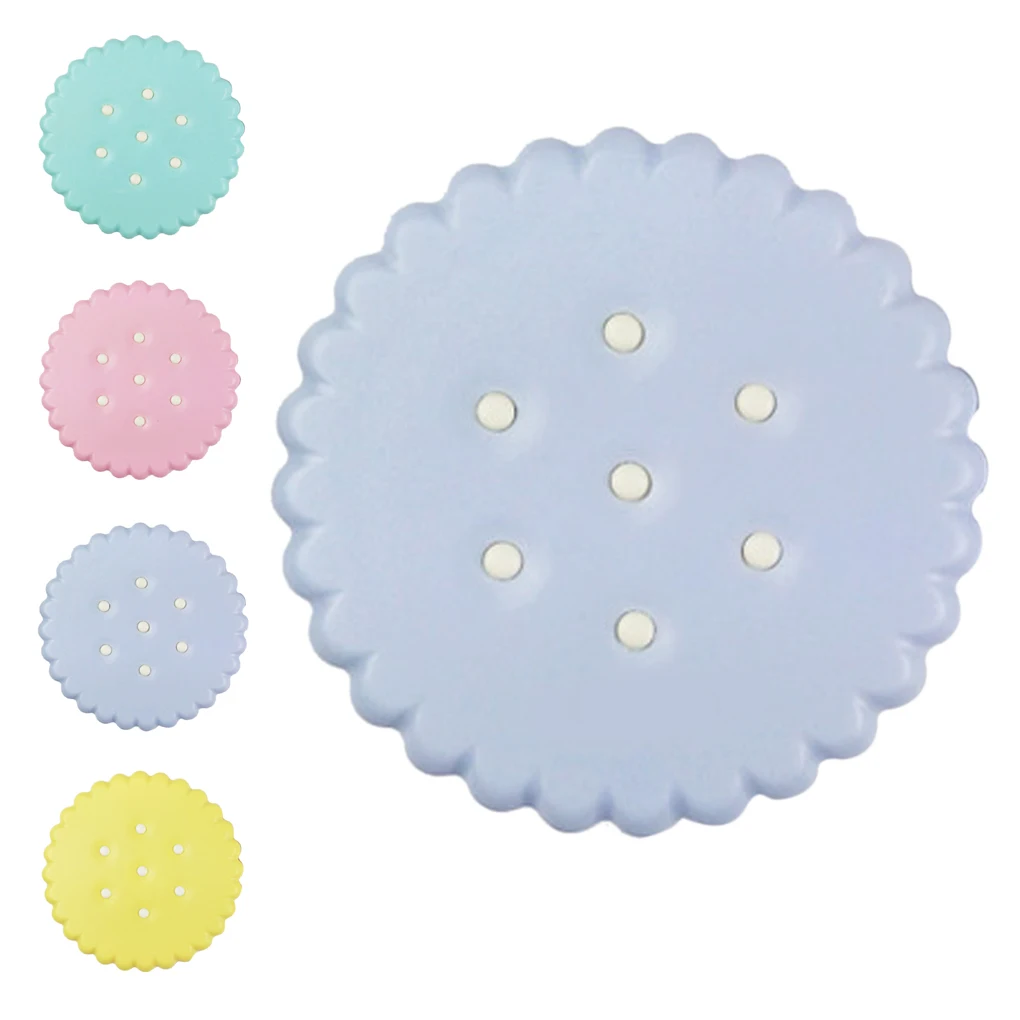 

Cute Biscuit Shaped Contact Lens Case Simulating Cookie Cake Lenses Box