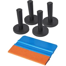 EHDIS 5 шт окна набор тинтов автоинструмент Фольга пленка магнит крепления держателя винила набор автомобильного инструмента замша Войлок Ракель автомобильный тонированный инструментов