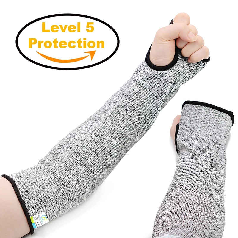 

NEW Grey Safety Cut Heat Resistant Sleeves Arm Guard Protection Armband Gloves Defensive laborgloves Workplace Safety Protection