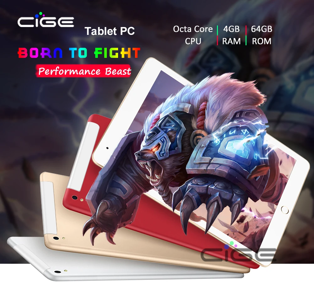 CIGE супер 10,1 "Планшеты Android 6,0 Octa Core 64 ГБ Встроенная память двойной камера планшет с двумя sim-картами ПК WIFI OTG GPS bluetooth телефон A6510