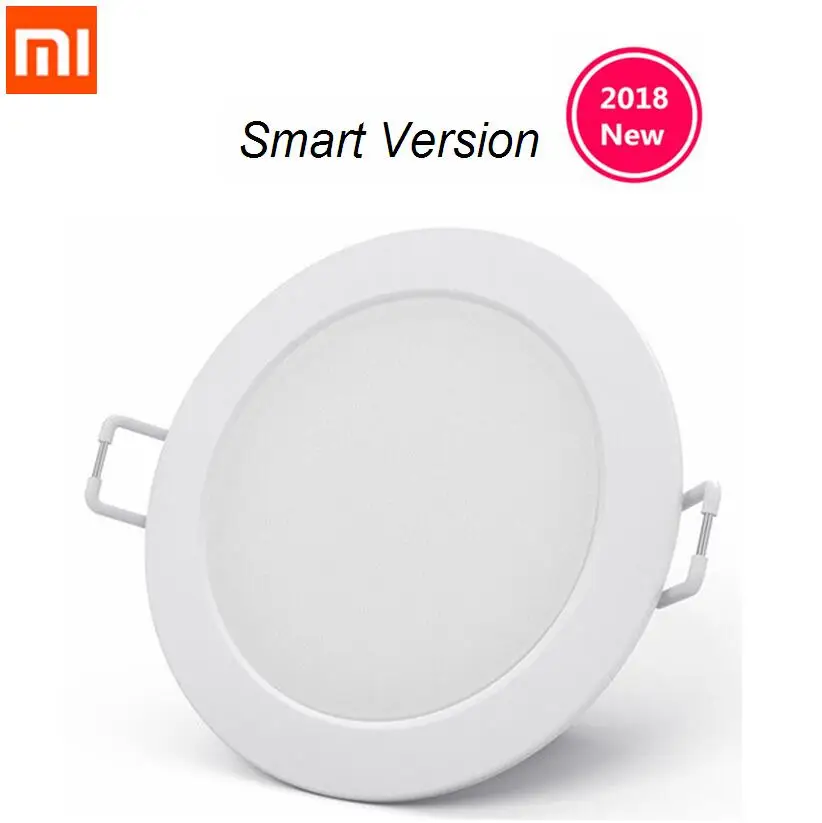 Vente Xiaomi mi jia smart downlight travail avec mi home app télécommande intelligente lumière blanche et chaude intégrée plafonnier à LED