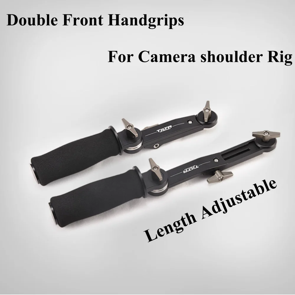

TILTA TT-H04 Double Front Handgrips Side Arms Arri standard Length Adjustable for Film DSLR HDV camera shoulder Rig