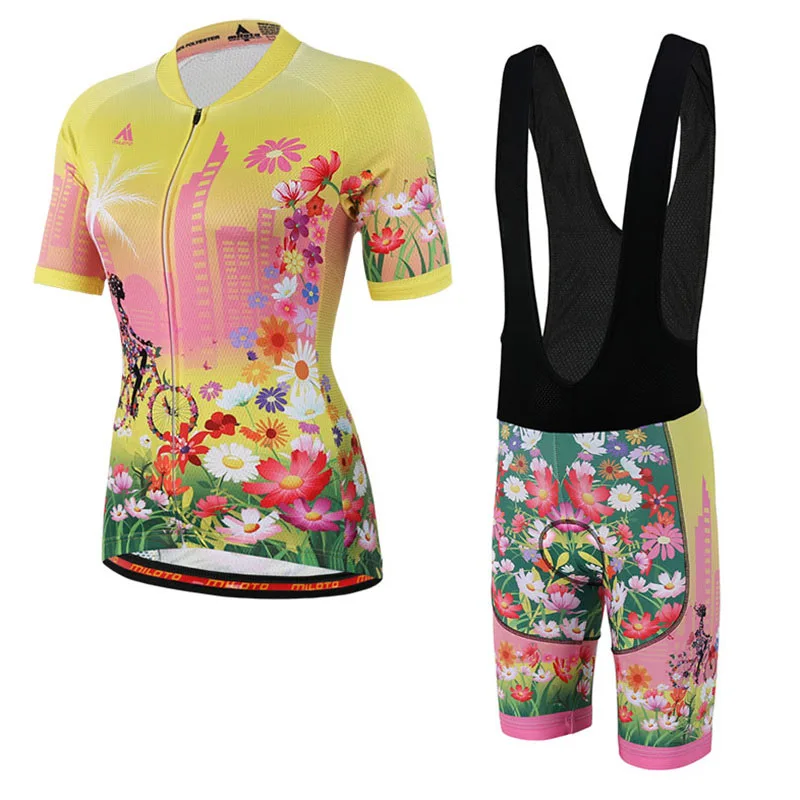 MILOTO, новая велосипедная одежда, Женский комплект, велосипедная одежда, дышащая, анти-УФ, велосипедная одежда/с коротким рукавом, велосипедные Джерси, наборы ODM/OEM