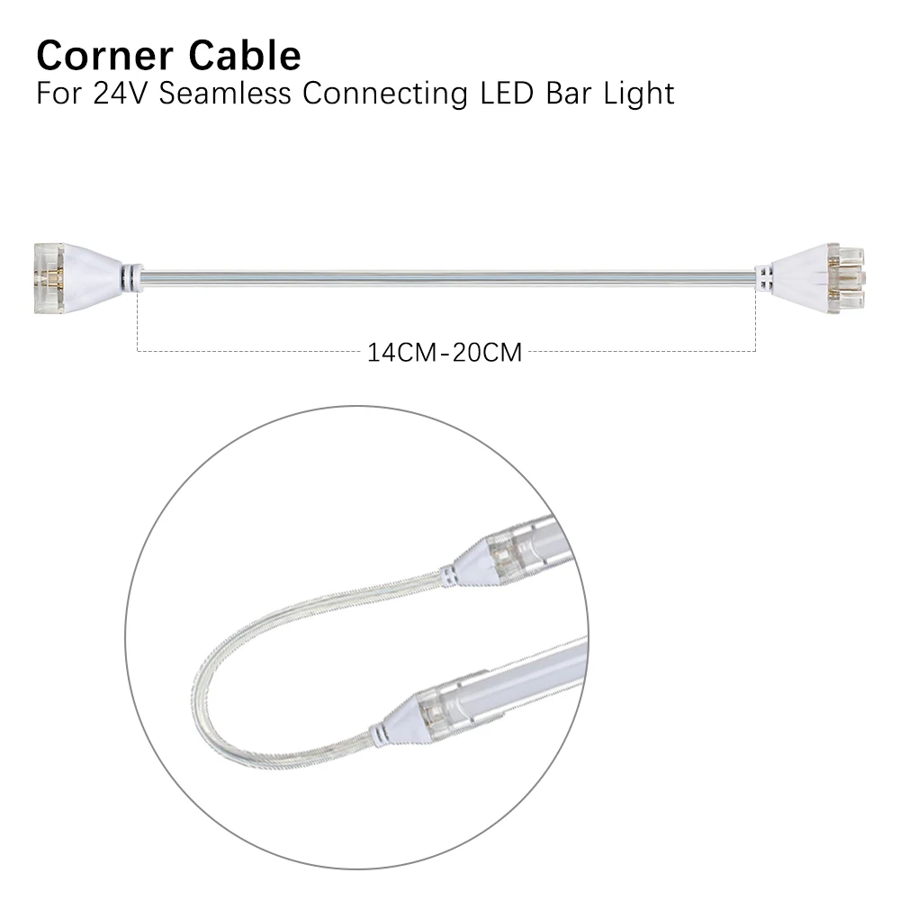 Бесшовные подключения DC Мощность Кабель с разъемом для 24V бесшовные подключения светодиодный бар светильник