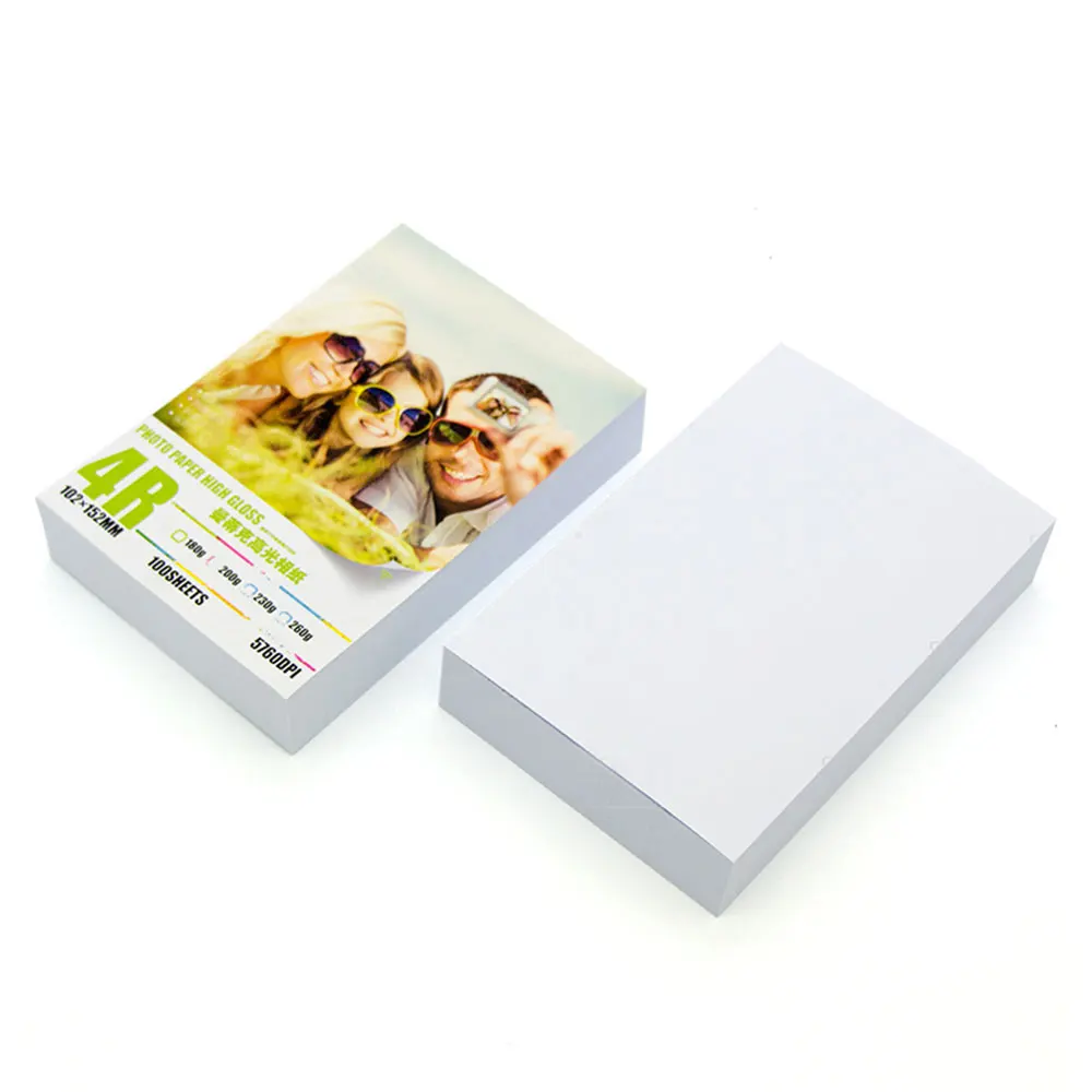 

100pcs 5 Inch Printer Photo Paper Color Printing Coated Photographic Paper Glossy Printing Paper For Home Printing
