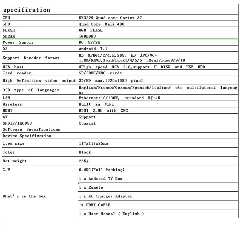 rk3229 spec