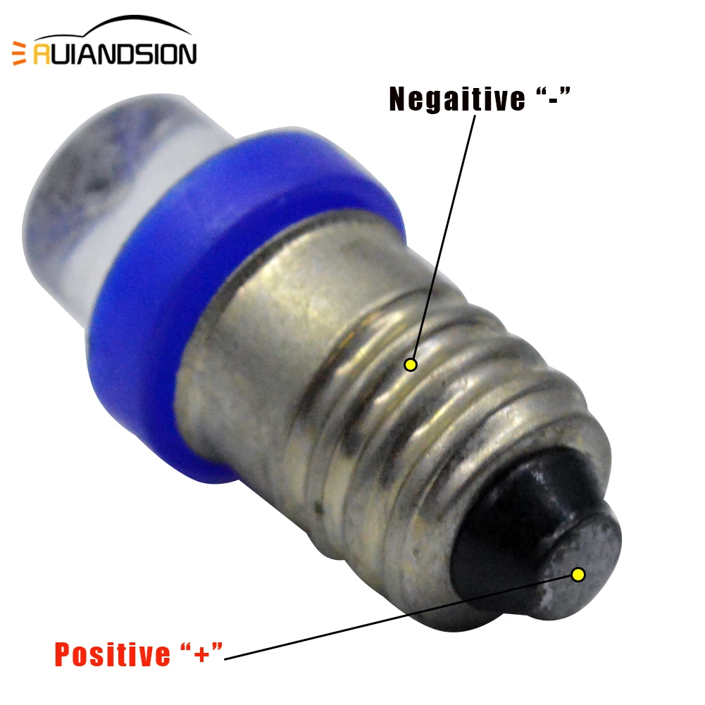 10X E10 светодиодная лампочка света Dc 12v 0,24 W мини индикаторные лампочки подсветка для салона автомобиля Авто приборные лампы синий