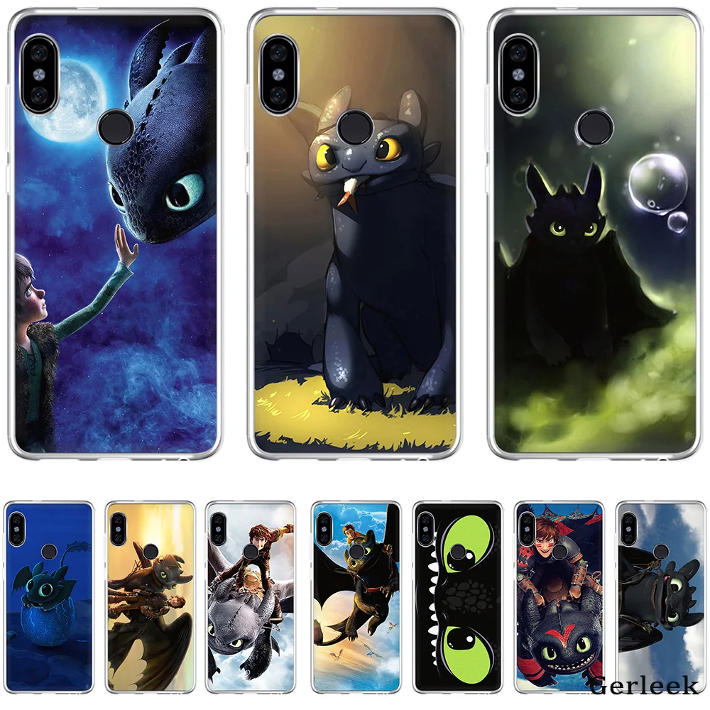 

Soft Tpu Case Toothless Train Your Dragon Cover For Xiaomi Redmi Note 4 4A 5A 5 Plus 6 6A Pro S2 Shell