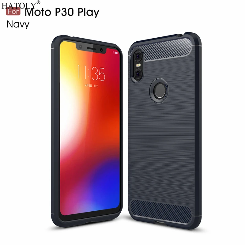 Чехол HATOLY для Capas Motorola One мягкий силиконовый чехол из ТПУ с ворсом Moto P30 Play чехлы
