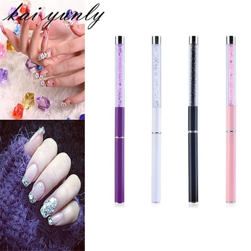Kai yunly 1 шт. гелевая акриловая ручка для нейл-арта, дизайн, раскраска, сверло, строитель, ручка для рисования, набор кистей для полировки с крышкой D40