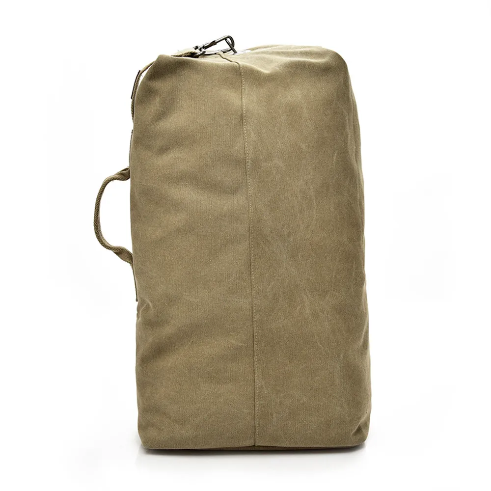 Мужской рюкзак, Большой Вместительный рюкзак, винтажный, нейтральный, для путешествий, Холщовый Рюкзак, Прямая поставка, O1001#25 - Цвет: Khaki  L