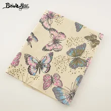 Booksew хлопок белье Ткань красивая бабочка Дизайн Вышивание Материал для скатерти Подушка сумка Шторы Подушка ZAKKA tissu см