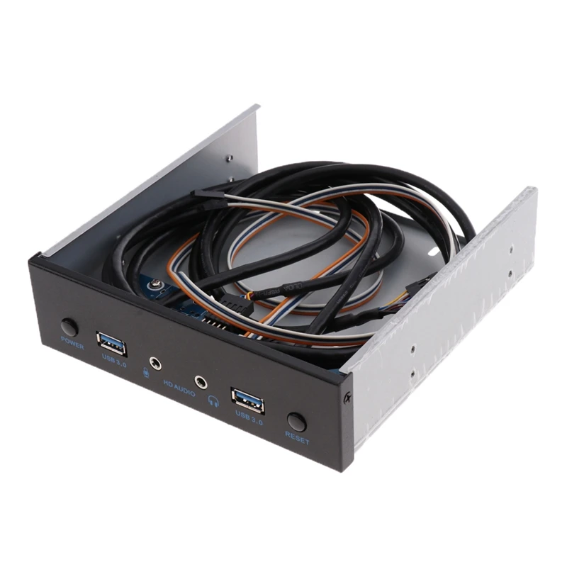  Usb 3.0 2 Porte Adattatore di Espansione Usb 3.0 Hub Pannello Frontale Dell'unità Ottica + Hd Audio