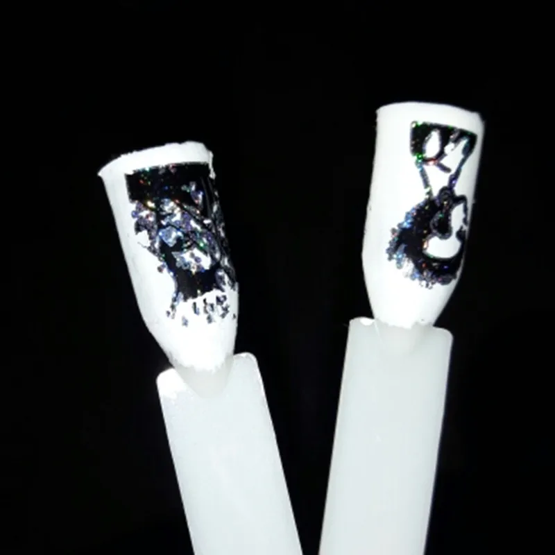 

New 100*4cm Nail Art Stickers Decals Wraps Halloween Skull Design Nail Transfer Foil Manicure Tools Wholesale Retail
