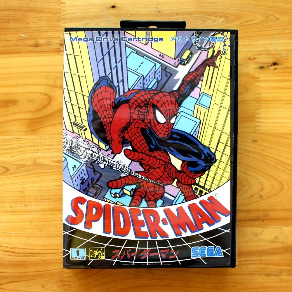 

Spider.Man 16 Bit SEGA MD Game Card With Retail Box For Sega Mega Drive For Genesis