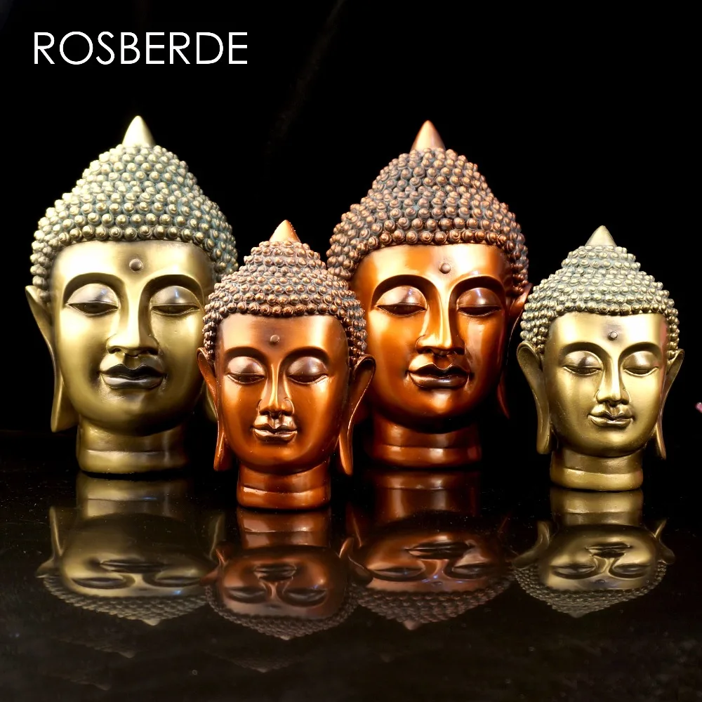 Rosberde Смола индийский Будда статуя голова домашний Декор статуя скульптура домашний сад украшение Йога скульптура украшение гостиной