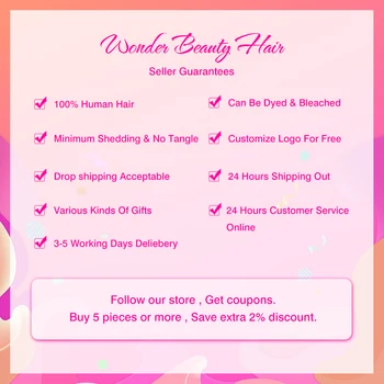 Brazilian Hair Kinky Straight Hair Brazilian Hair Weave Bundles 1/3/4 Pieces Wonder Beauty Remy Human Hair Extension  8”-30” 6