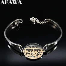 Любовь браслет из нержавеющей стали женский серебряный цвет украшения, браслеты с бусинами pulseras acero inoxidable mujer B18346