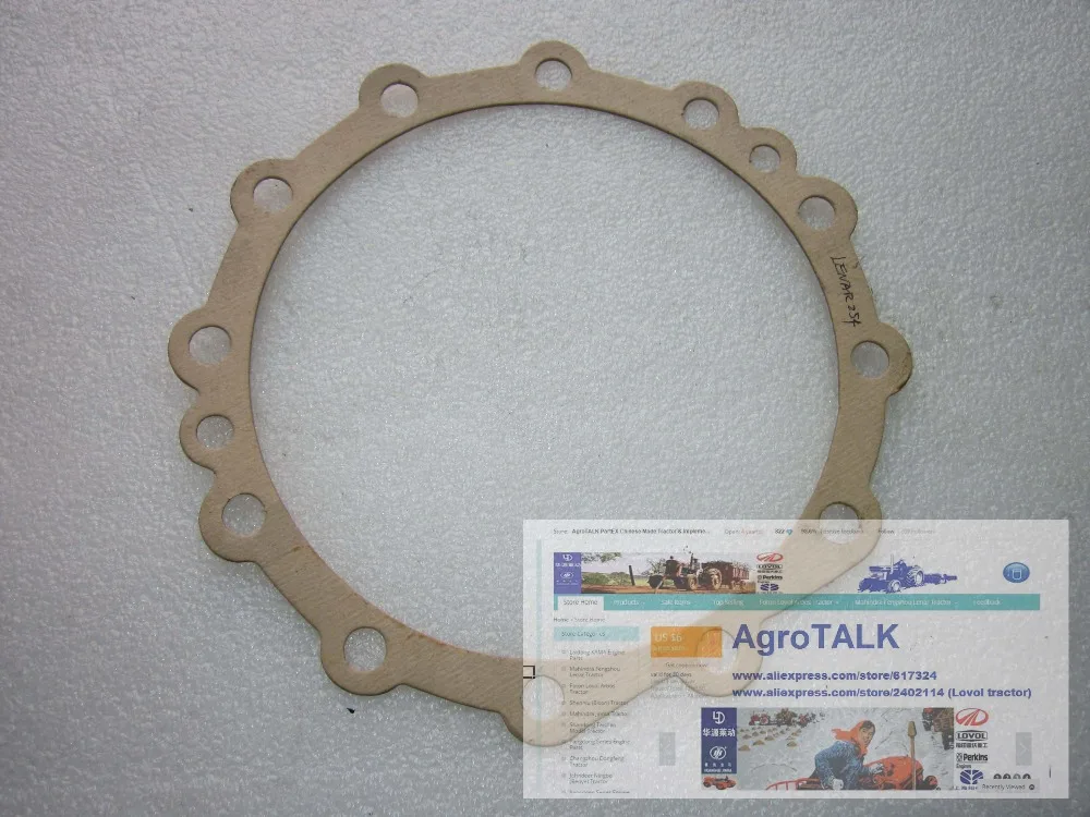 

Lenar 254 II 274II wtih NJ385, the paper gasket for front drive parts, part number: 18.31.516