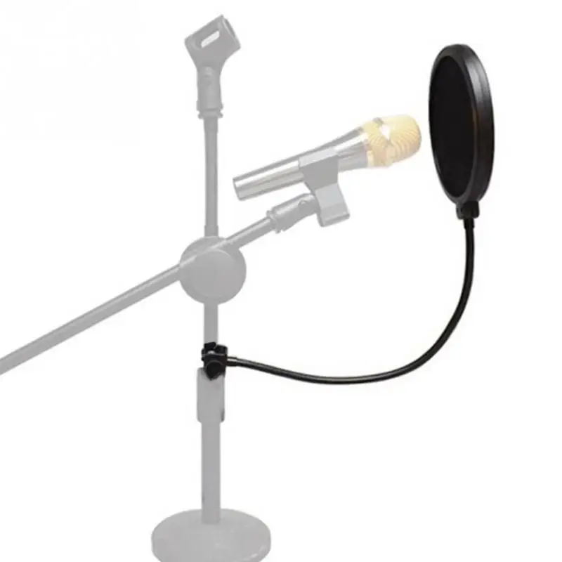 Microphone Pop Filter Singing Windscreen Shield Pod Cast Dual Double