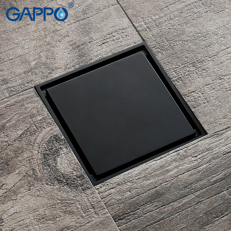

GAPPO Drains Square Bathroom Shower Drain Strainer Anti-odor Bath Shower Floor Drains Bathroom Tile Square Floor Drains Stopper