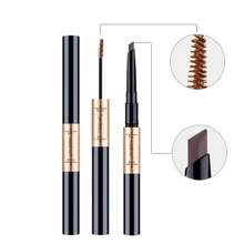 Двойной карандаш для бровей, окрашенная мазь для бровей, водостойкая, устойчивое к поту, 3D, трехмерная, стойкая, не обесцвечивающая