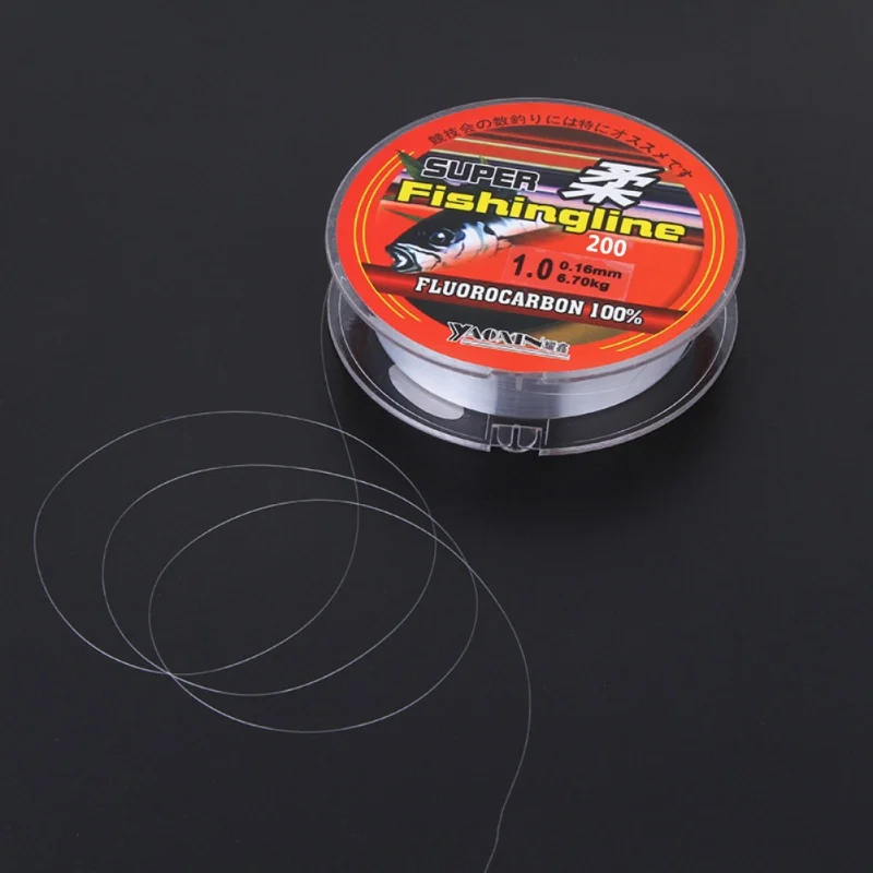 

200M Fishing Tackle Super Strong Fish Lines 100% Nylon Linha Multifilamento Transparent Not Fluorocarbon Fishing Lines TX005