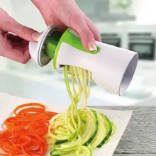 1 adet bıçakları sebze Spiralizer dilimleme Twister el Spiral kesici meyve rende pişirme araçları spagetti makarna mutfak Gadget
