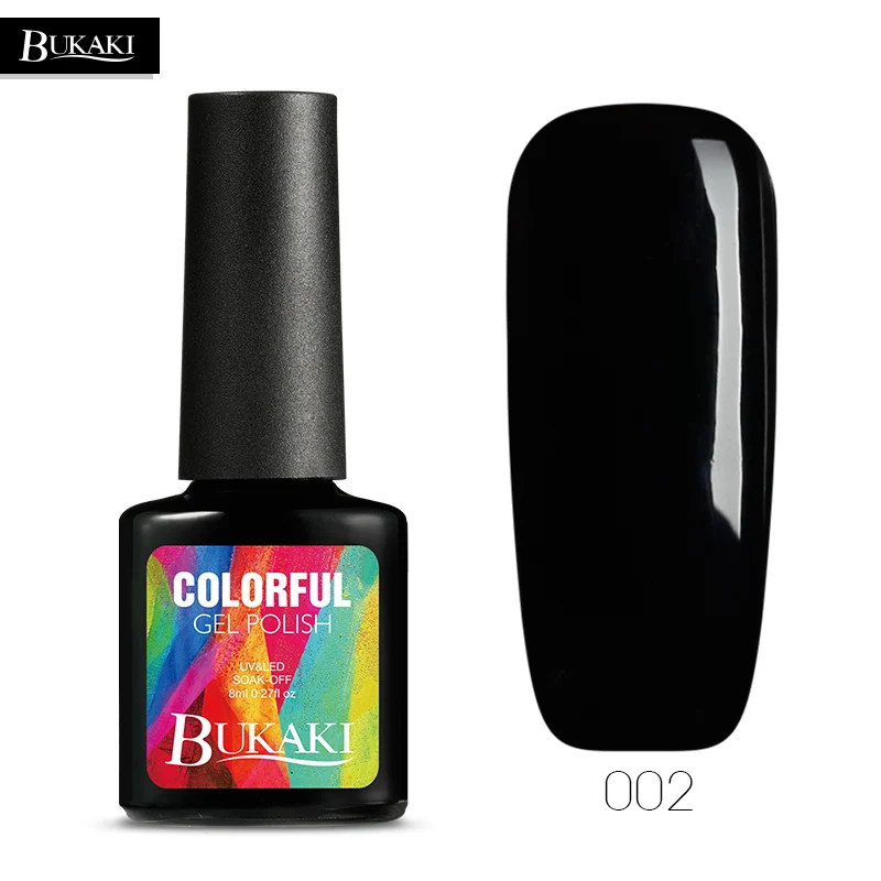 BUKAKI 29 цветов гель для ногтей Дизайн ногтей Советы УФ Гель-лак для ногтей Перманентный сахарный лак Гибридный нужен верхнее Базовое покрытие праймер - Цвет: 002