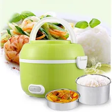 1 2L Portable Lunch Box Electric Rice Cooker 200W Multifunction Mini Rice Cooker