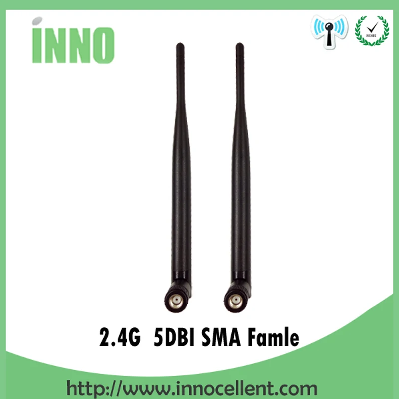 bilder für 2 stücke los 2,4 GHz 5dBi WiFi Antenne Antenne RP-SMA Weiblichen Wireless Router bilder für 2 stücke los 2,4 GHz 5dBi WiFi Antenne Antenne RP-SMA Weiblichen Wireless Router