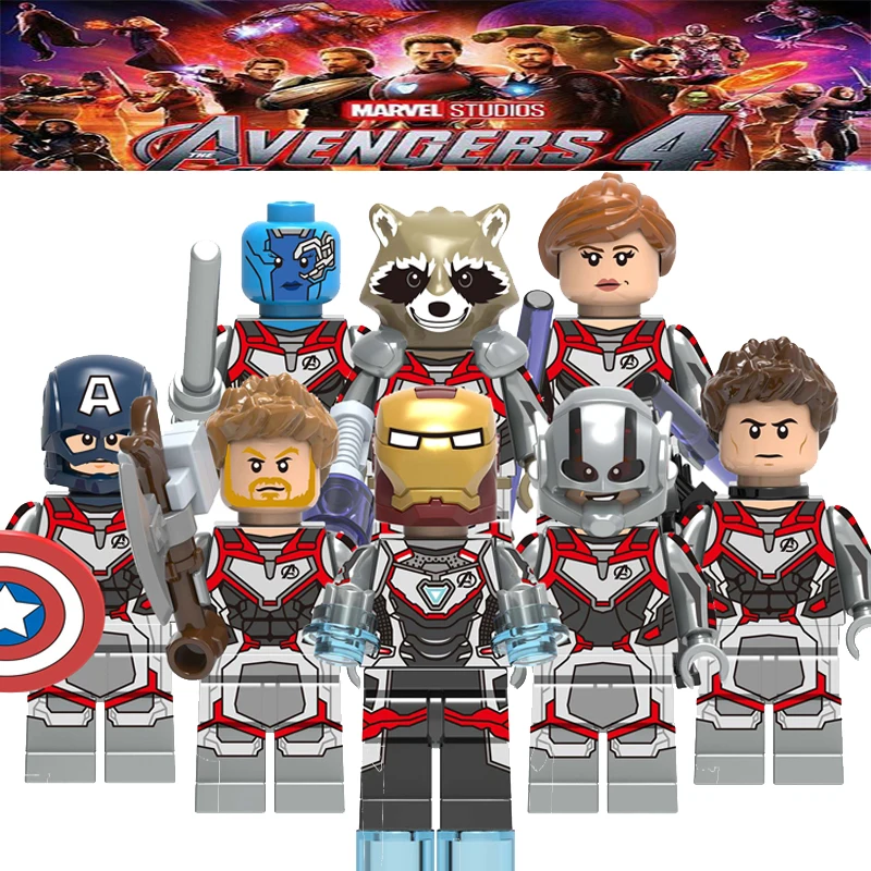 

Hot Avengers endgame4 newest set Legoing Original Thanos thor Iron Man Captain Marvel The Flash Building blocks For Kid Toys H