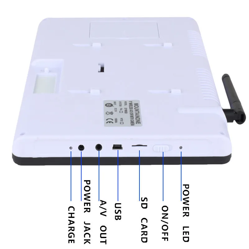 9 дюймов tft цифровая 2.4 г Беспроводной камеры аудио-видео Радионяня 4ch Quad DVR безопасности Системы с ИК ночного света камеры