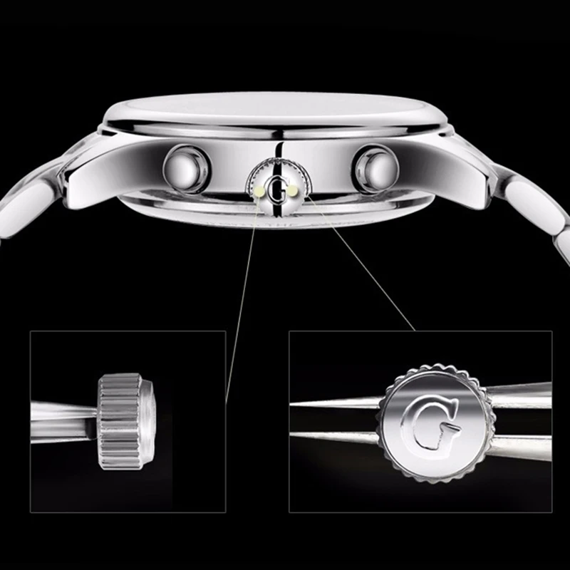 Relogio Masculino GUANQIN 2020 часы Мужские автоматические сапфировые механические