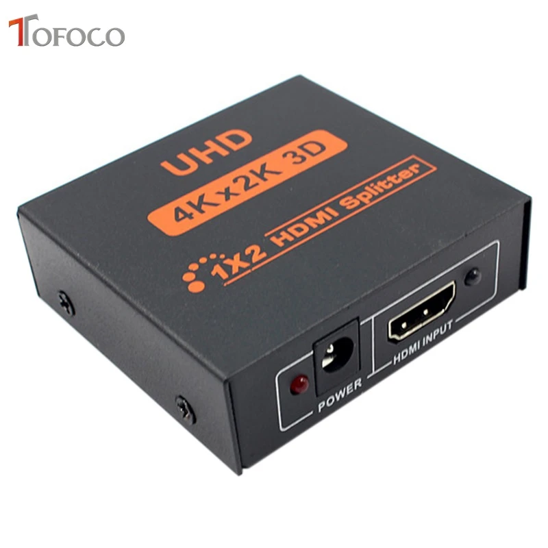 Tofoco 3d 4k 2k Full Hd 1080p 1x2 Hdmi Splitter 2 Ports Hub Repeater Amplifier For Hdtv 1x2 Hdmi Splitter Hdmi Splitterhdmi Splitter 2 Aliexpress