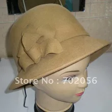 Цветочная шерстяная шляпа, теплая Модная разноцветная 6 шт./партия#2340