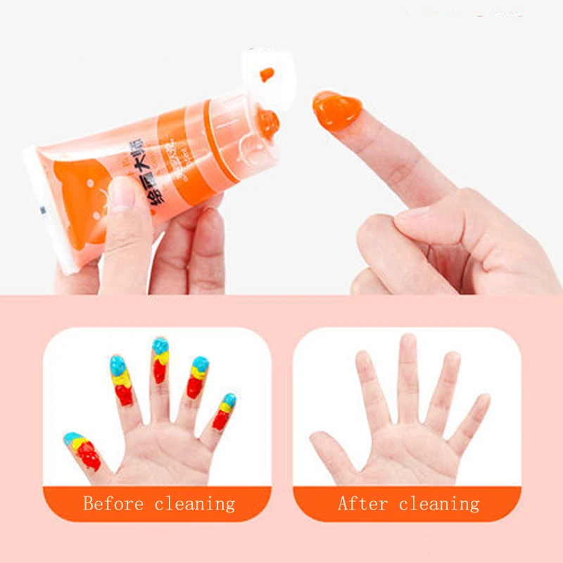 

Kids Graffiti Toys Glitter Fingerprint Drawing Toys Finger Paint Children's Washable Non-toxic DIY Tempera Painting Set 4 Colors