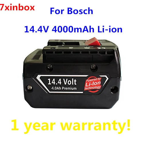 14,4 V 4.0Ah Li-Ion Батарея для Bosch Мощность инструменты GSR14.4V-LI BAT614 BAT614G BAT607 BAT607G 17614-01 PB360S 36614-02