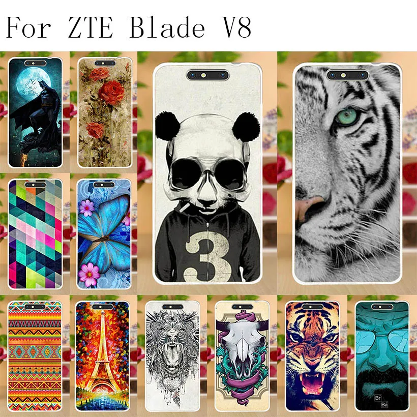 

Anunob Phone Cases Coque ZTE Blade V8 Case Cover Soft Silicone TPU Case For ZTE Blade V8 ZTE V8 Fundas Housing Bumper 5.2''