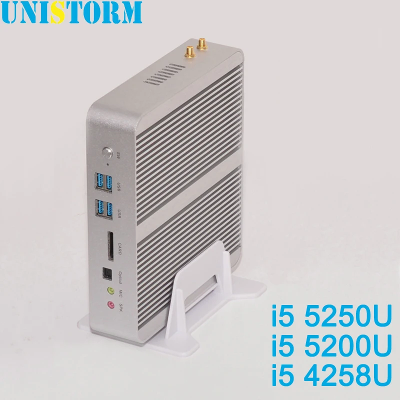 Lowest Price Fanless Mini PC i5 Broadwell Intel Core i5 5250U 5200U 4258U Windows 10 Graphics 4K HDMI VGA Pocket PC Barebone Computer Lowest Price Fanless Mini PC i5 Broadwell Intel Core i5 5250U 5200U 4258U Windows 10 Graphics 4K HDMI VGA Pocket PC Barebone Computer