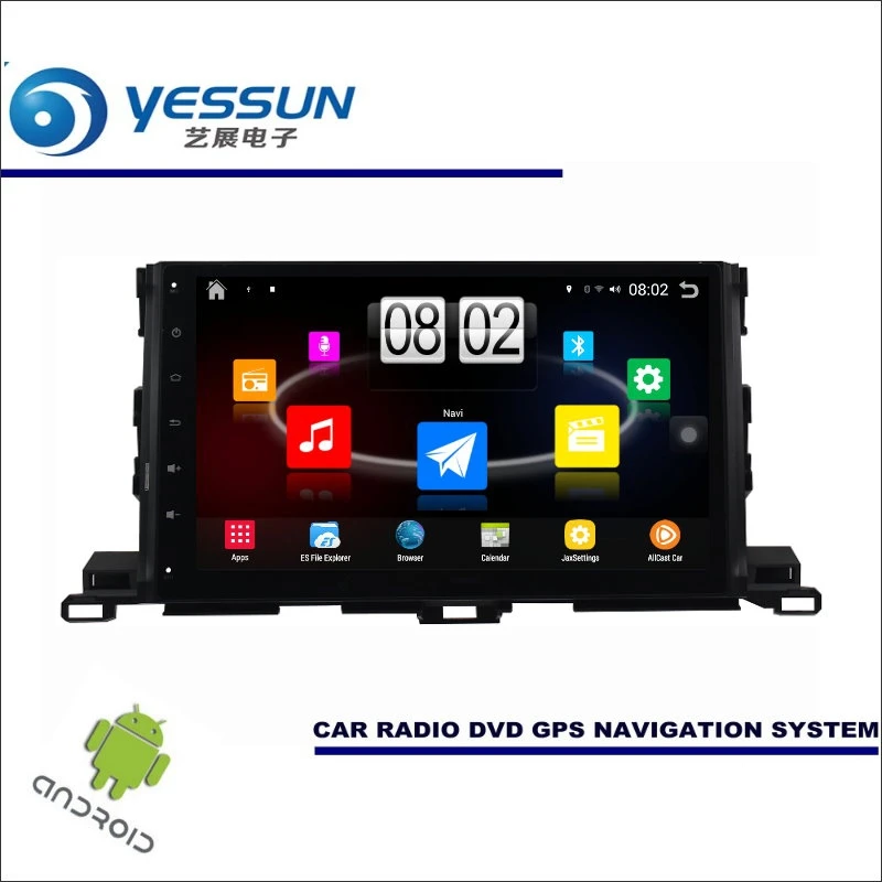 

YESSUN Car Android Player Multimedia For Toyota Highlander XU50 / Kluger Radio Stereo GPS Nav Navi ( no CD DVD ) 10.1" HD Screen