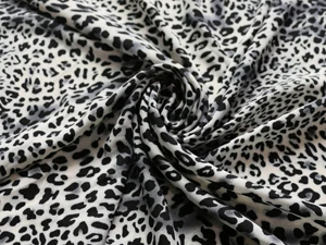 Африканская леопардовая ткань стрейч шифон материал для платья рубашки - Цвет: color 2