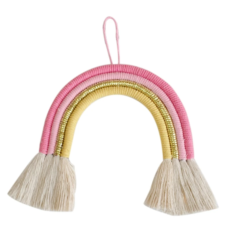 

Hand-knitted Rainbow Hanging Decoration Household Wall Hangings Decoration For Children Room