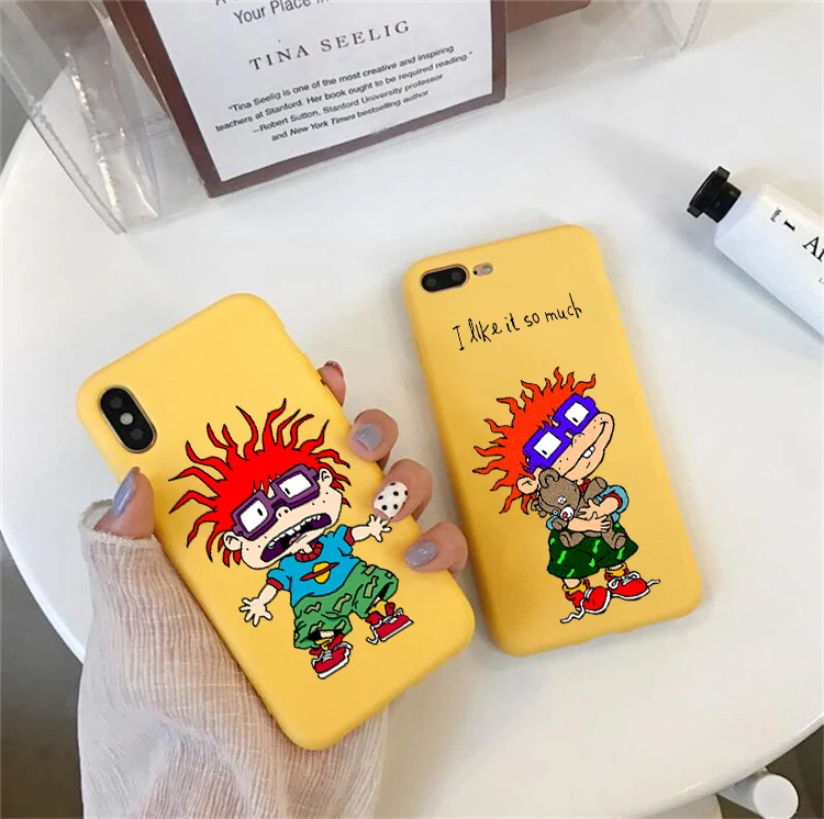 

Rugrats Amazing New Arrival Fundas phone case For iPhone X 7 Plus XR Case Silicone Phone Cover For iPhone 6S 8 Plus XS Max Case