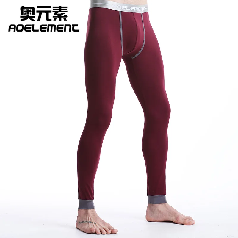 Men's autumn pants single thin section tight trousers warm pants Slim leggings Slim cotton long john men thermal mens bottoms