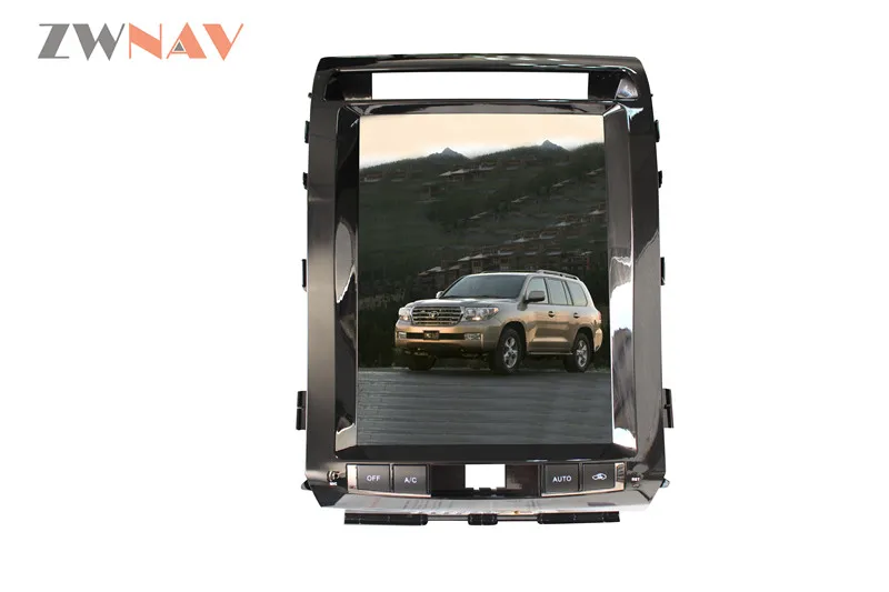Best ZWNVA Tesla Style IPS Screen For TOYOTA LAND CRUISER LC200 2008-2015 Android 6.0 RAM 2GB ROM 64GB Car GPS Navigation Haedunit 11