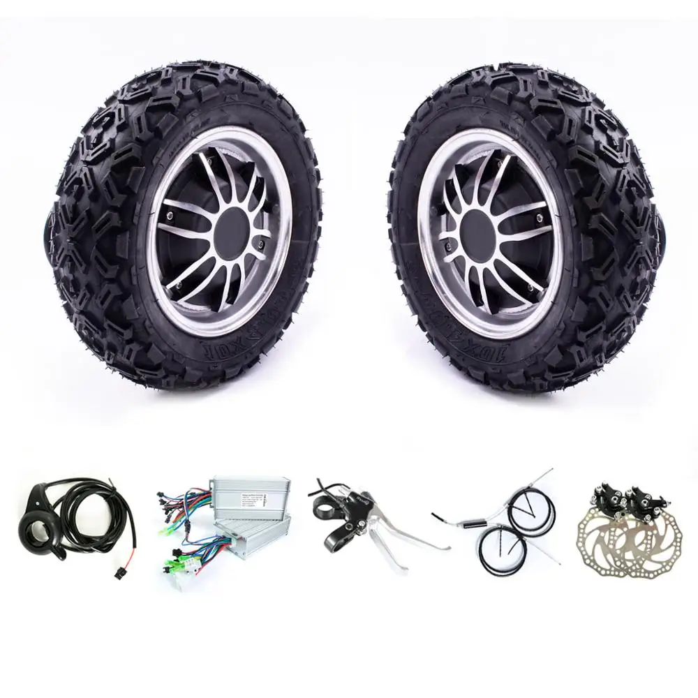 Moteur Roue Trottinette électrique 10 Pouces - 24V 350W, Alliage Aluminium, Frein à Tambour (neuf)