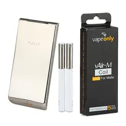 Clearence Оригинал 2250 мАч VapeOnly Malle переносной заряжающий чехол Комплект wi/2 шт. электронные сигареты 180 мАч пусковой набор