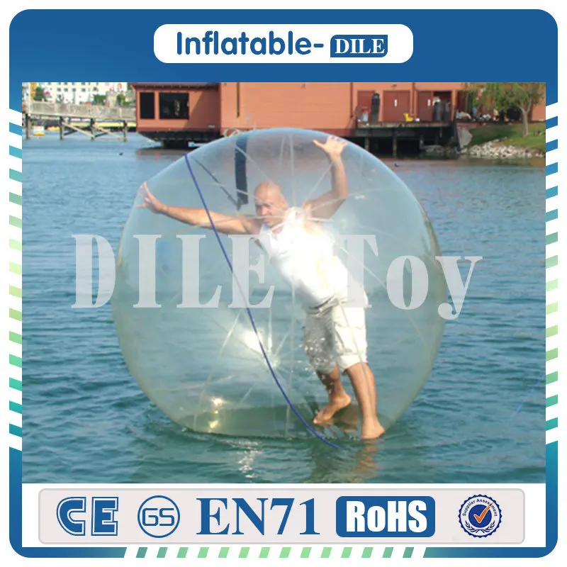 High Quality 2PCS 2m/6.6ft Diameter 0.8mm PVC Inflatable Water Walking Ball Balloon For Sale | Спорт и развлечения