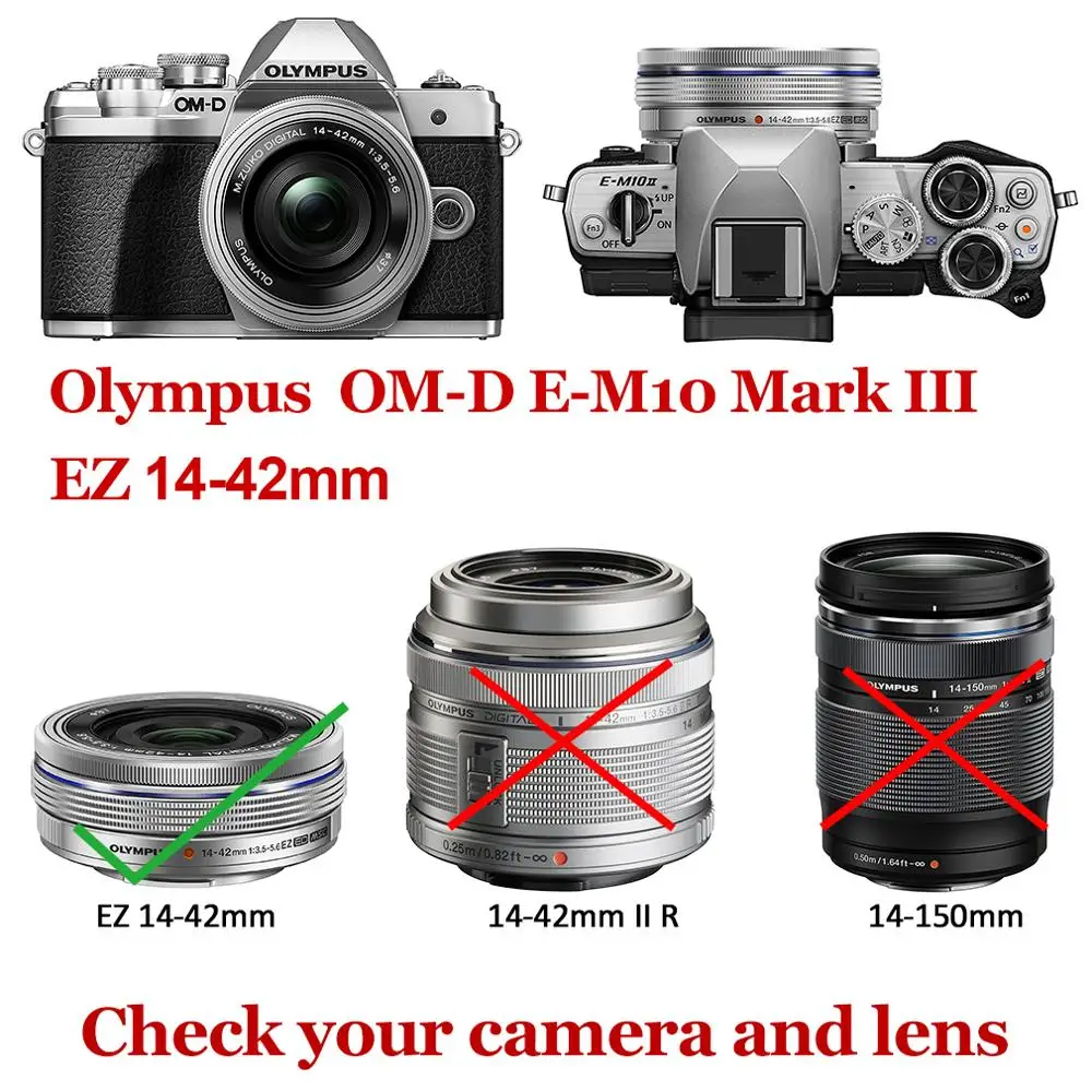 Защитный чехол из искусственной кожи для Olympus OMD EM10 III открытая версия защитный